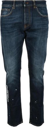 Costume National Moderne Jeans met Elastaanmix - Heren - Slim Fit Jeans - Blauw - W31 - Katoen - Jeans