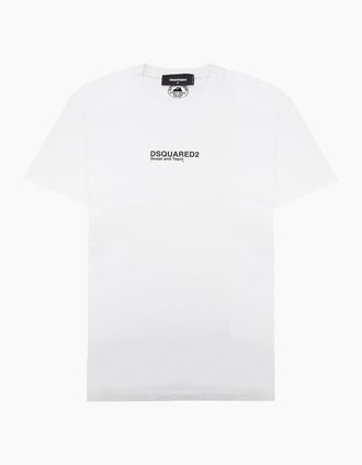 Dsquared2 Mens Dsquared2 Sweat And Tears Cool Fit Tee White - Size: 42
