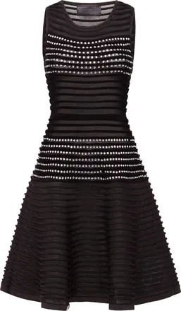 Philipp Plein Knit Day Dress Crystal