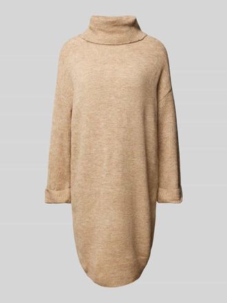 Vero Moda Knielanges Strickkleid mit Rollkragen Modell JUPITER in Taupe, Gr&ouml;&szlig;e XS