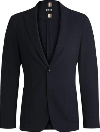 HUGO BOSS Elegante mix van PL- VI- EA - Heren - Blazers - Blauw - M - Polyester - Jassen