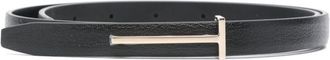 Tom Ford Black Slim Logo Belt