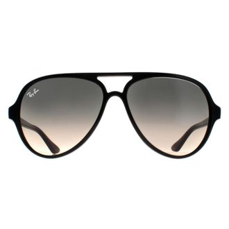 Ray-Ban Aviator Black Grey Gradient Sunglasses