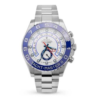 Rolex Pre-owned Rolex Yacht-Master II Automatic White Dial Mens Watch 116680 WSO