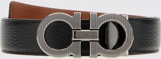 Ferragamo Cintura reversibile in pelle con fibbia Gancini