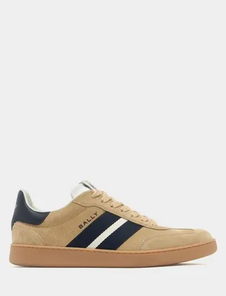 Bally Retro Crest Sneaker in Suede in Brown at Nordstrom, Size 43.5