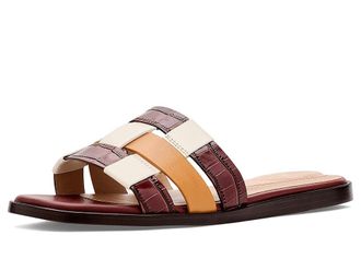 Cole Haan Go-to Ensley Slide Womens Sandals Mahogany Crocodile Print Leather : 10.5 B - Medium