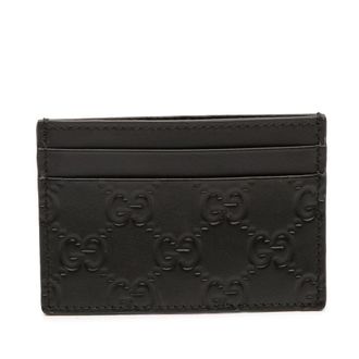 Gucci Pre-owned Gucci Guccissima Card Holder Unisex XSX0U2ML8J6RDKGL