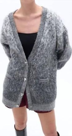 Nocturne Gradient Oversized Cardigan In Grey