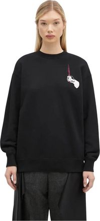 Undercover Cotton Sweatshirt C/S - Dames - Sweatshirts - Zwart - XS - Katoen - Hoodies & sweatvesten