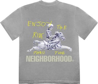 Travis Scott Cactus Jack X Neighborhood Carousel T-Shirt Grey TC-384