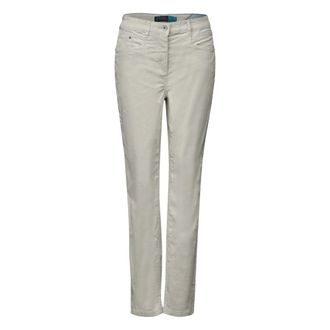 Cecil Dames, Broeken, Grijs, Maat: W29 L30 Leer