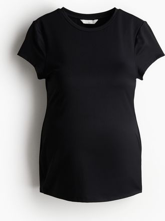 H&M MAMA T-Shirt aus Mikrofaser - Schwarz