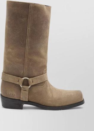 Golden Goose leather calf-length biker boots
