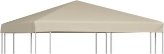 vidaXL Vidaxl - Tetto per Gazebo 310 g/m&sup2; 3x3 m Beige