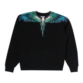 Marcelo Burlon Wings Sweatshirt - male - Marcelo Burlon - Kids Sweatshirts - Black - 6 Y - Kids