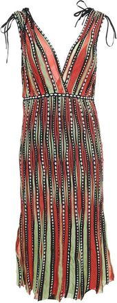Missoni striped midi dress - Orange