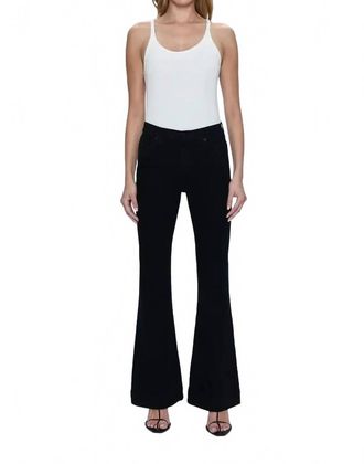 Pistola Denim Kinsley Mid Rise Ultra Flare Jean In Noir