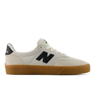 New Balance Unisexo NB Numeric 340 en Blanco/Negro, Gamuza/Malla, Talla 42.5