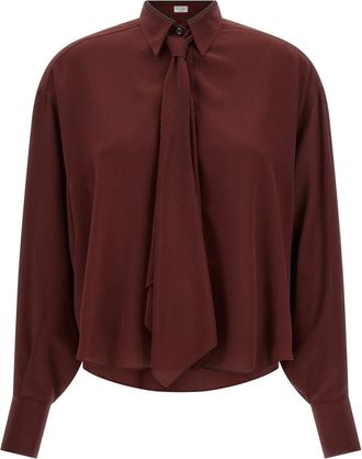 Brunello Cucinelli Mujer, Blusas y Camisas, Rojo, Talla: S