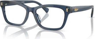 Ralph Lauren 54mm Rectangle optical glasses in Blue at Nordstrom