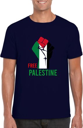 Generic Free Palestine Support Palestine Help Palestine Free Gaza T-Shirt Unisex Adults Gift Kids Tee Top Navy