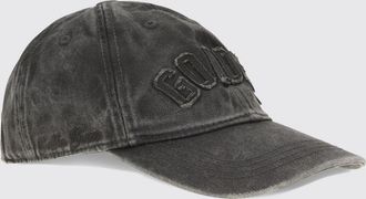 Golden Goose Cappello da baseball in denim stone wash con logo tono su tono