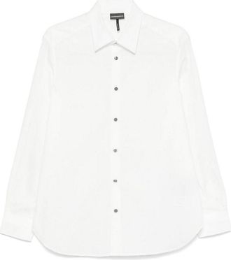 Emporio Armani Allover Logo Cotton Shirt