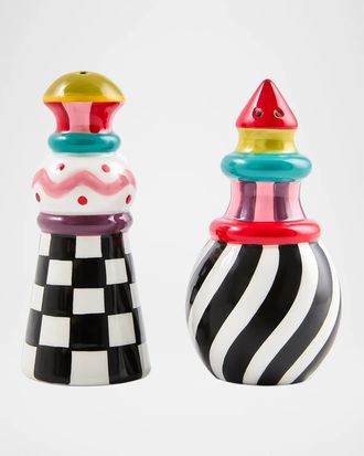 MacKenzie-Childs 2-Piece Jubilee Salt & Pepper Shaker Set