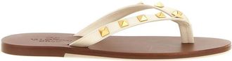 Valentino Garavani Rockstud Thong Sandal - Dames - Slippers - Wit - 37 EU - Schoenen