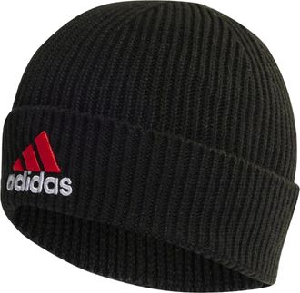 adidas Two-Colored Logo Performance Beanie Black Red HG7782