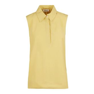 ottod'Ame Polo Shirts, female, Yellow, Size: 2XS Top polo in cotone