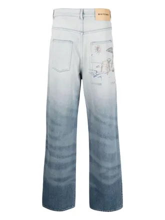 Botter Degrad&eacute; Denim Jeans - Blue