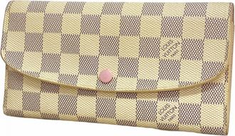 Louis Vuitton Rose Ballerine White Long Wallet (Bi-Fold) (Pre-Owned)