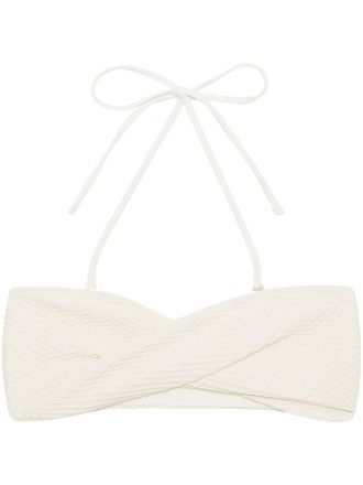 Anine Bing Rosa twist biniki top - Neutrals