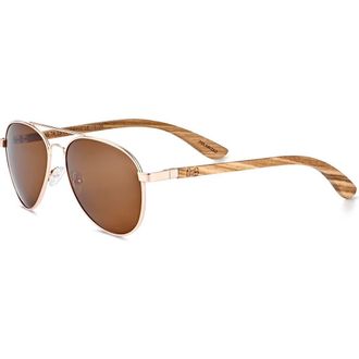 Earth Wood Sayulita Polarized Sunglasses in Zebra/brown at Nordstrom