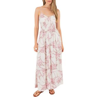 Hurley Palm Springs Maxi Sundress in Off White at Nordstrom, Size X-Small