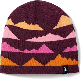Smartwool Mountain Pattern Beanie Purple L/XL