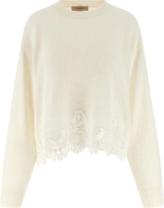 Twin-Set Lace Insert Sweater