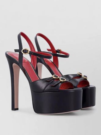 Valentino Garavani crasher platform leather sandals multi strap
