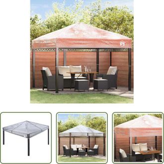 vidaXL Gazebo copertura - Sostituzione Copertura Gazebo Trasparente 300 x 300 x 26 cm PVC