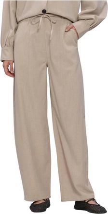 Second Female Broeken, Dames, Beige, XL, Polyester, Zoie Cargo Broek