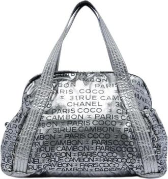 Chanel Pre-owned Vintage Coated Canvas Tote - - Pre-owned - Donna - Grigio - ONE SIZE