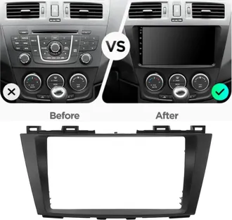 OEM Pieza De Repuesto Para Panel De Radio De Coche Abs De 9 Pulgadas Para Mazda 5 2011