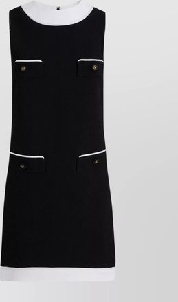 Moschino boucl&eacute; sleeveless mini dress