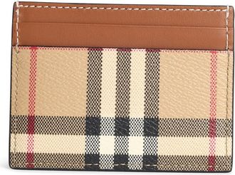 Burberry kaarthouder in Beige Tela