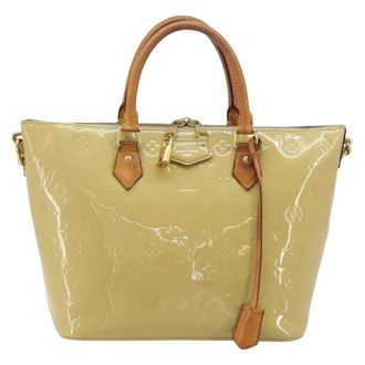 Louis Vuitton Montebello Monogram Vernis Beige Patent_Leather Handbag (Pre-Owned)