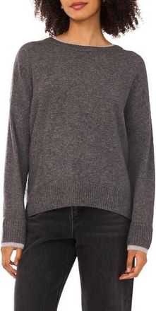 Halogen Tipped Crewneck Sweater in Medium Heather Grey at Nordstrom Rack, Size X-Small