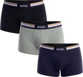 HUGO BOSS Ondergoed, Heren, Veelkleurig, 2Xl, Katoen, Trunk 3P Motion