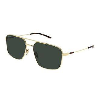 Gucci Specialized fit navigator zonnebril - Heren - Zonnebrillen - Geel - 59 MM - Nylon - Accessoires